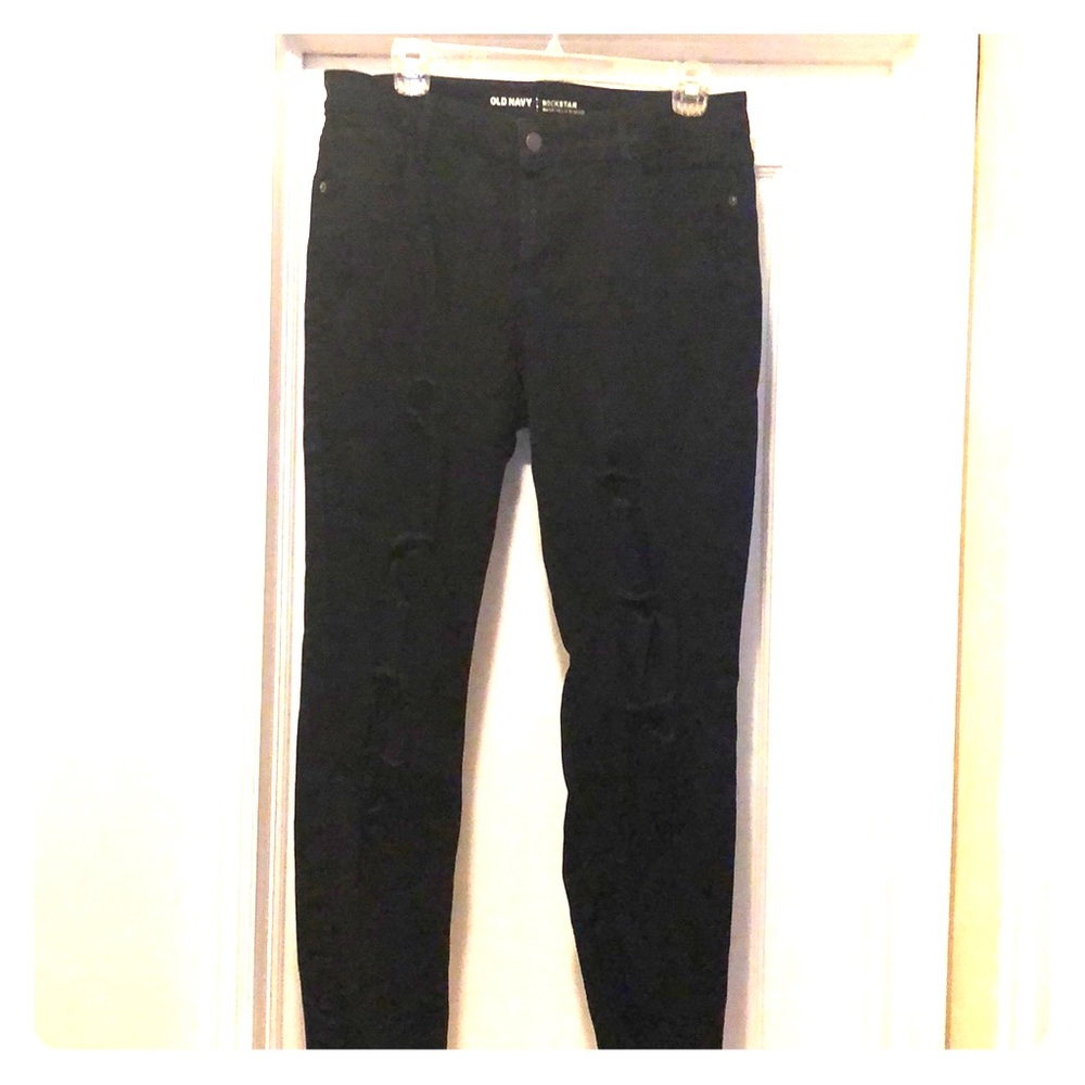 Old Navy black rockstar jeans